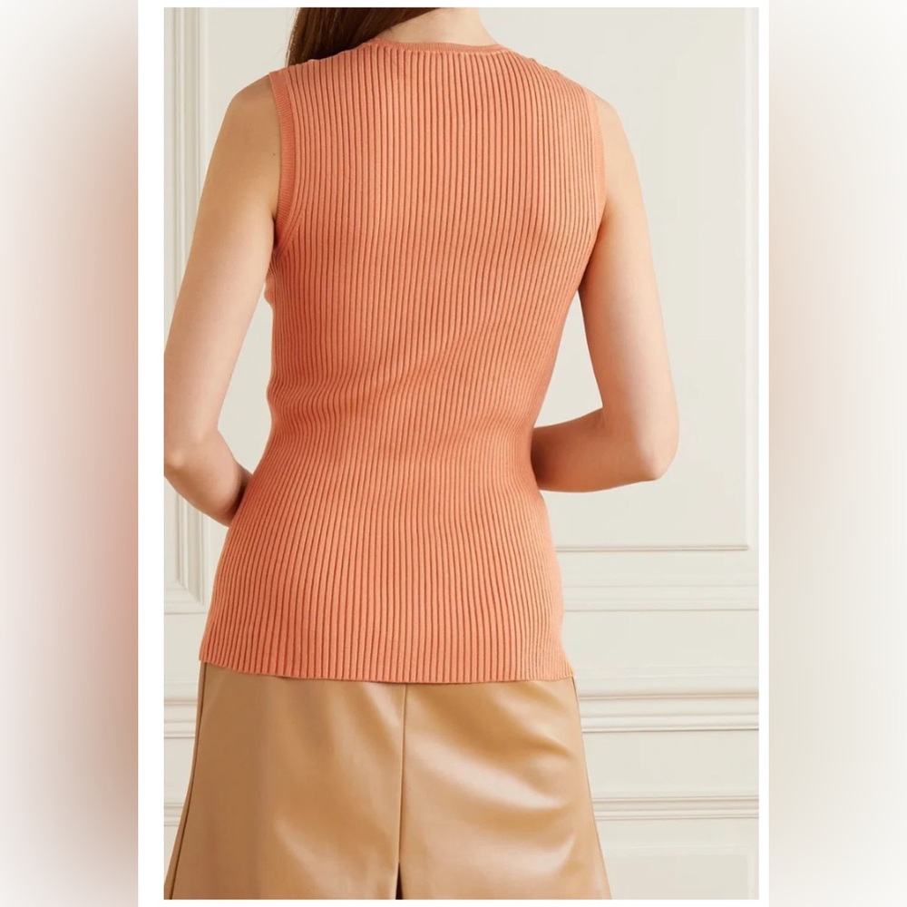 NWT *STELLA MCCARTNEY* RIBBED KNIT BUSTIER SHAPING TOP- SIZE 36 - Picture 9 of 11